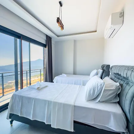 Kalkan Luxury With Panoramic Sea View Villa *