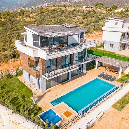 Kalkan Luxury With Panoramic Sea View Villa *