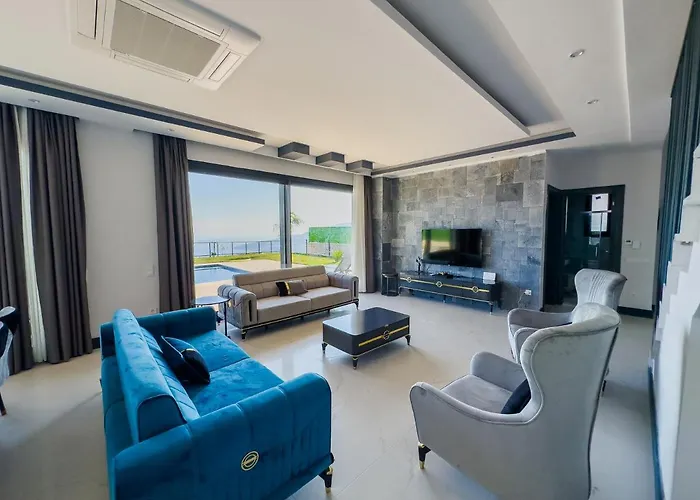 Kalkan Luxury With Panoramic Sea View 卡斯
