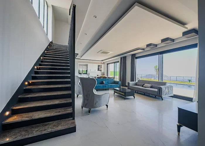 Kalkan Luxury With Panoramic Sea View 别墅 卡斯