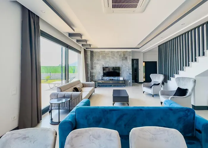 Kalkan Luxury With Panoramic Sea View 卡斯