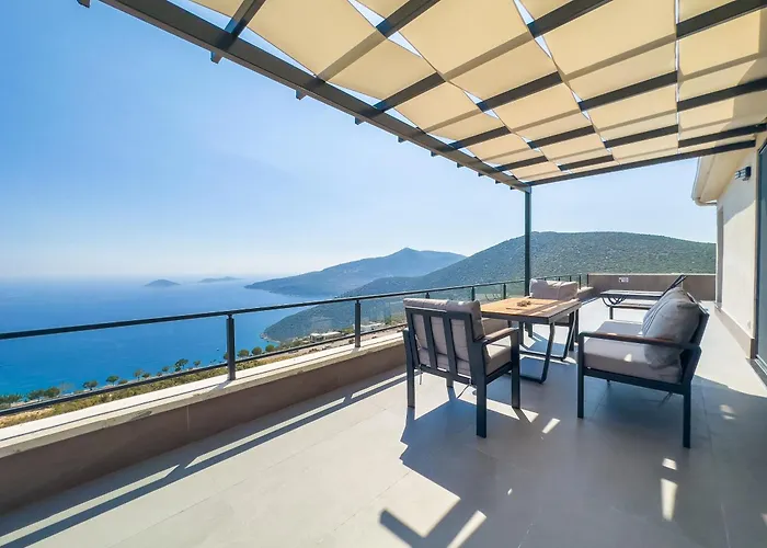 Kalkan Luxury With Panoramic Sea View 别墅