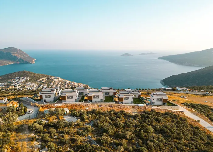 Kalkan Luxury With Panoramic Sea View 别墅 卡斯