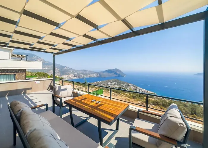 Kalkan Luxury With Panoramic Sea View Villa *