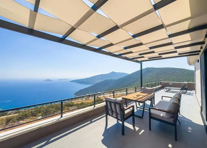 Kalkan Luxury With Panoramic Sea View Villa Kaş